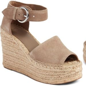 Marc Fisher LTD Alida Espadrille Platform Wedge Taupe